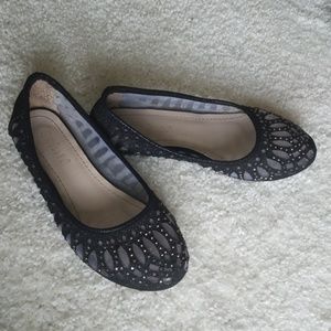Kids Sparkling Black Dress Shoes